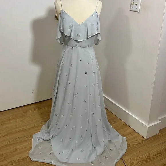 Jenny Yoo Dresses Jenny Yoo Mila Dress In Serenity Blue Ditsy